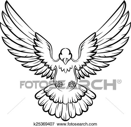 450x435 Cartoon Dove - Dove Cartoon Drawing