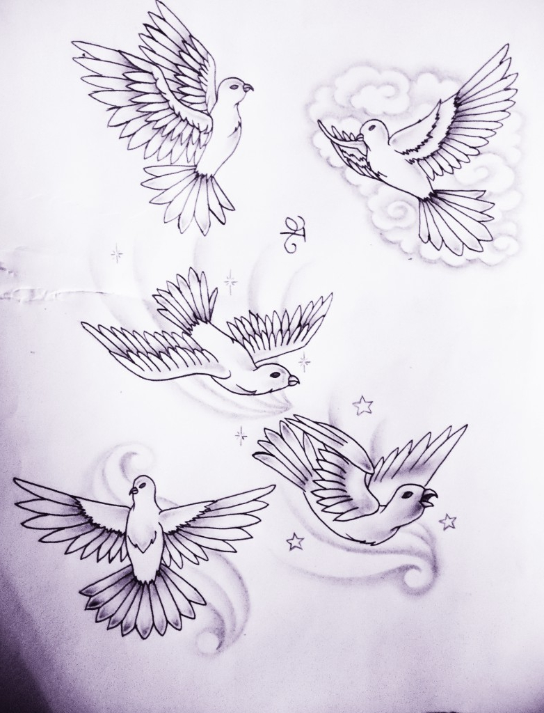 Dove Tattoo Drawing at PaintingValley.com | Explore collection of Dove ...