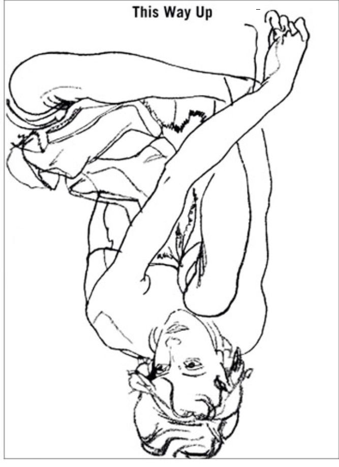 667x919 Upside Down Line Drawing Exercise Art - Down Drawing