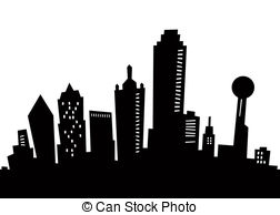 252x194 dallas skyline clip art and stock illustrations dallas - Downtown Dallas Drawing