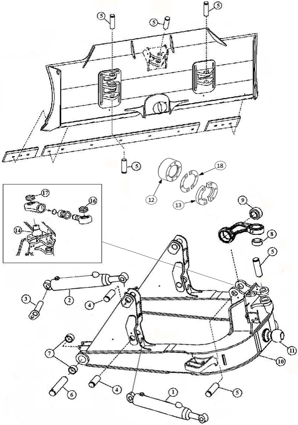 600x854 John Deere Dozer Blade Parts Hw Part Store - Dozer Drawing