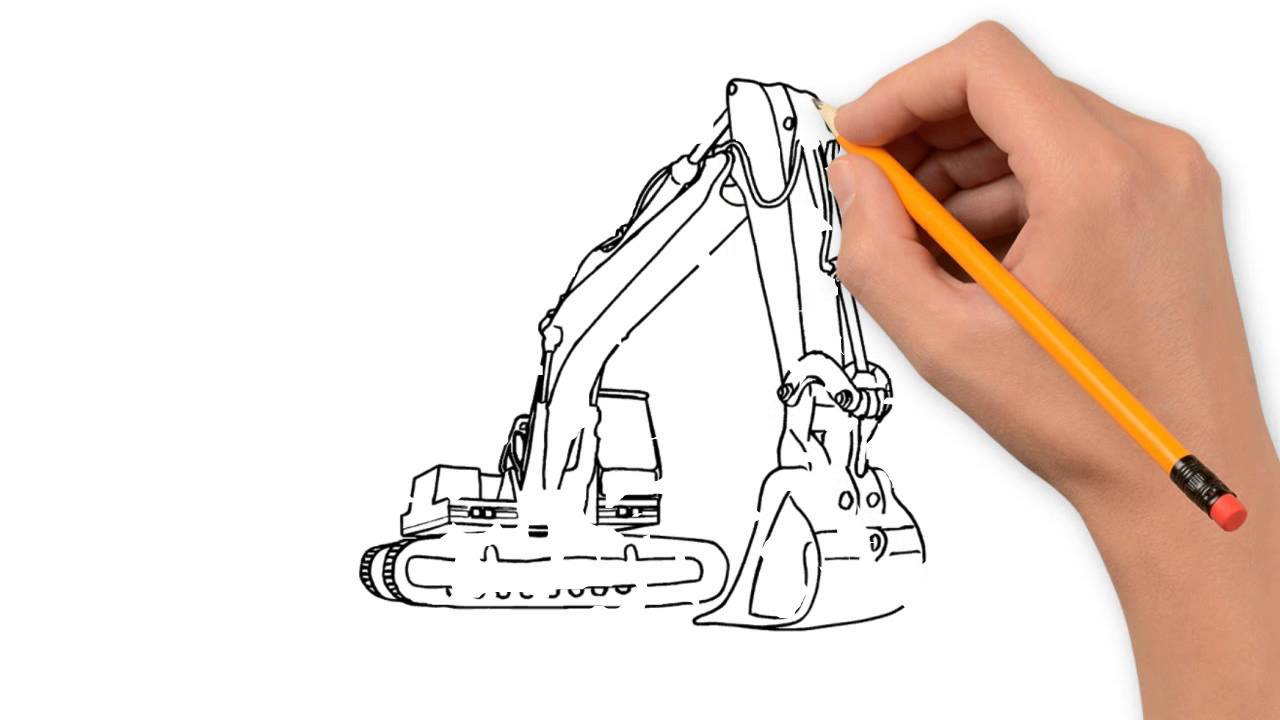 1280x720 Dozer Transport Pencil To Draw Step - Dozer Drawing