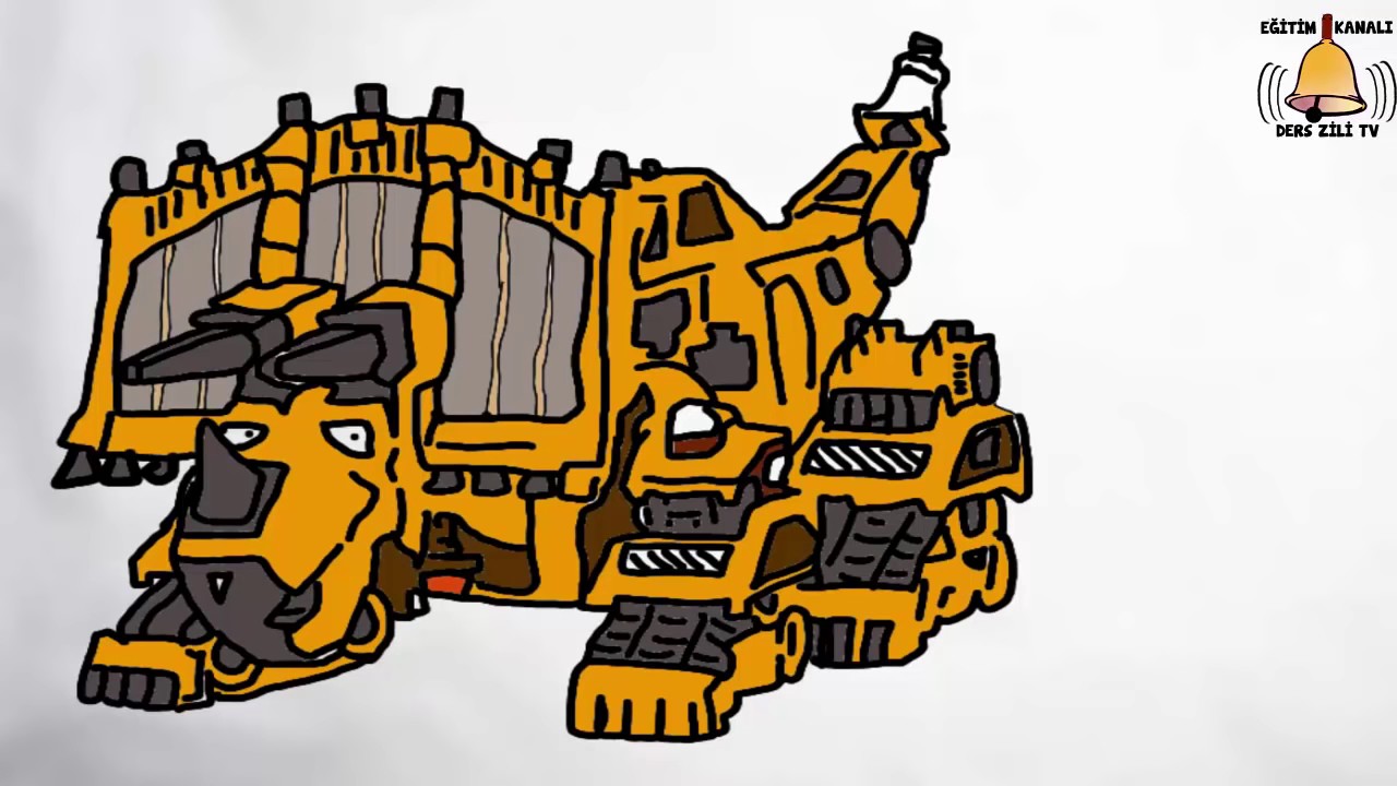 1280x720 Dinotrux Dozer - Dozer Drawing