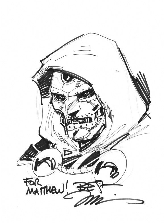 577x784 Dr Doom Sketch Jim Lee Illustration - Dr Doom Drawing