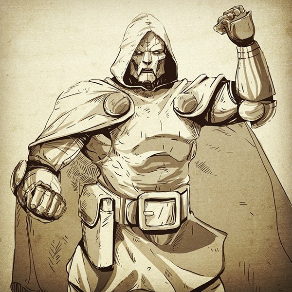 600x600 Dr Doom - Dr Doom Drawing