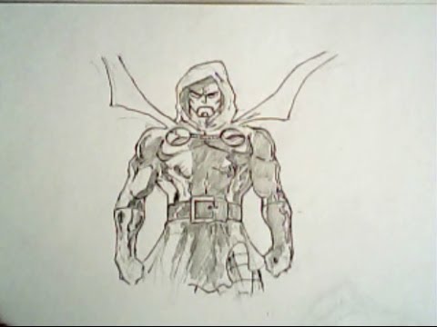 480x360 How To Draw Doctor Doom From The Fantastic Four - Dr Doom Drawing