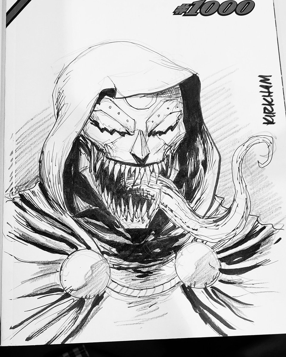 960x1200 Tyler Kirkham On Twitter - Dr Doom Drawing