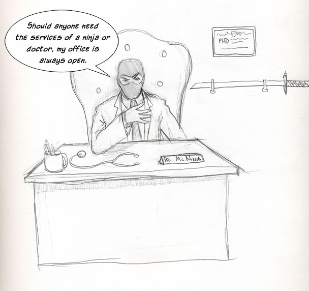 608x572 The Adventures Of Dr Mcninja - Dr Drawing