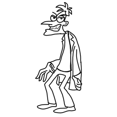 400x400 draw dr doofenshmirtzfrom phineas and ferb archives - Dr Drawing