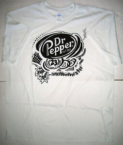 254x300 dr pepper drawing t shirt white promo new unisexmen's large - Dr Pepper Drawing
