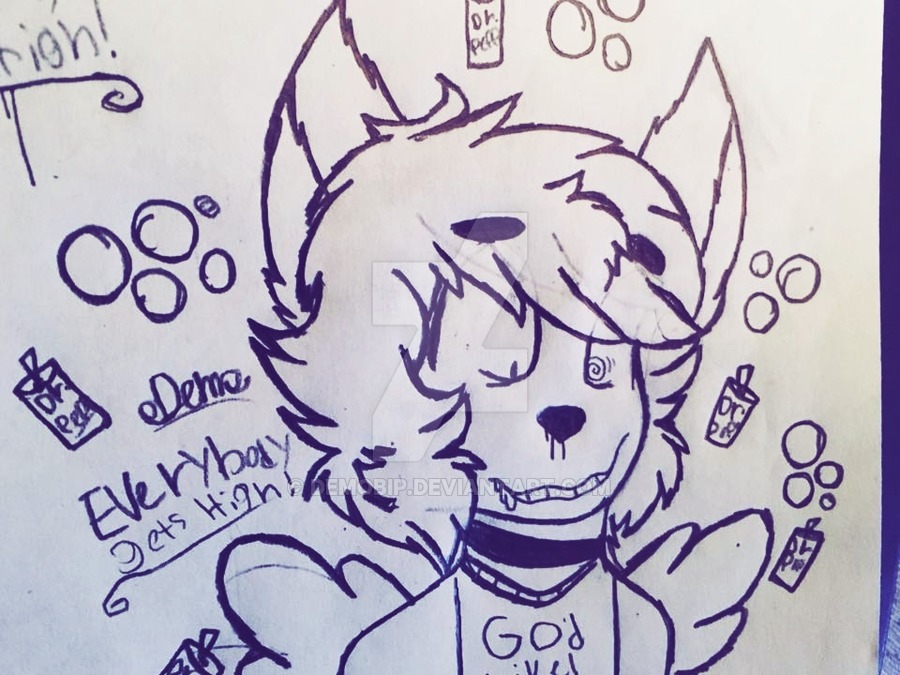 900x675 Angel - Dr Pepper Drawing