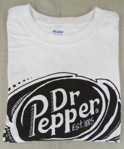 249x300 dr pepper men's drawing graphic tee t shirt white large new wo - Dr Pepper Drawing