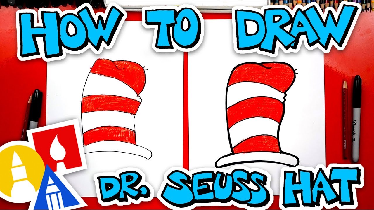 1280x720 how to draw the dr seuss hat from cat in the hat - Dr Seuss Hat Drawing