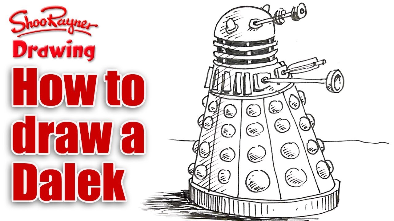 1280x720 How To Draw A Dalek - Dr Who Drawings