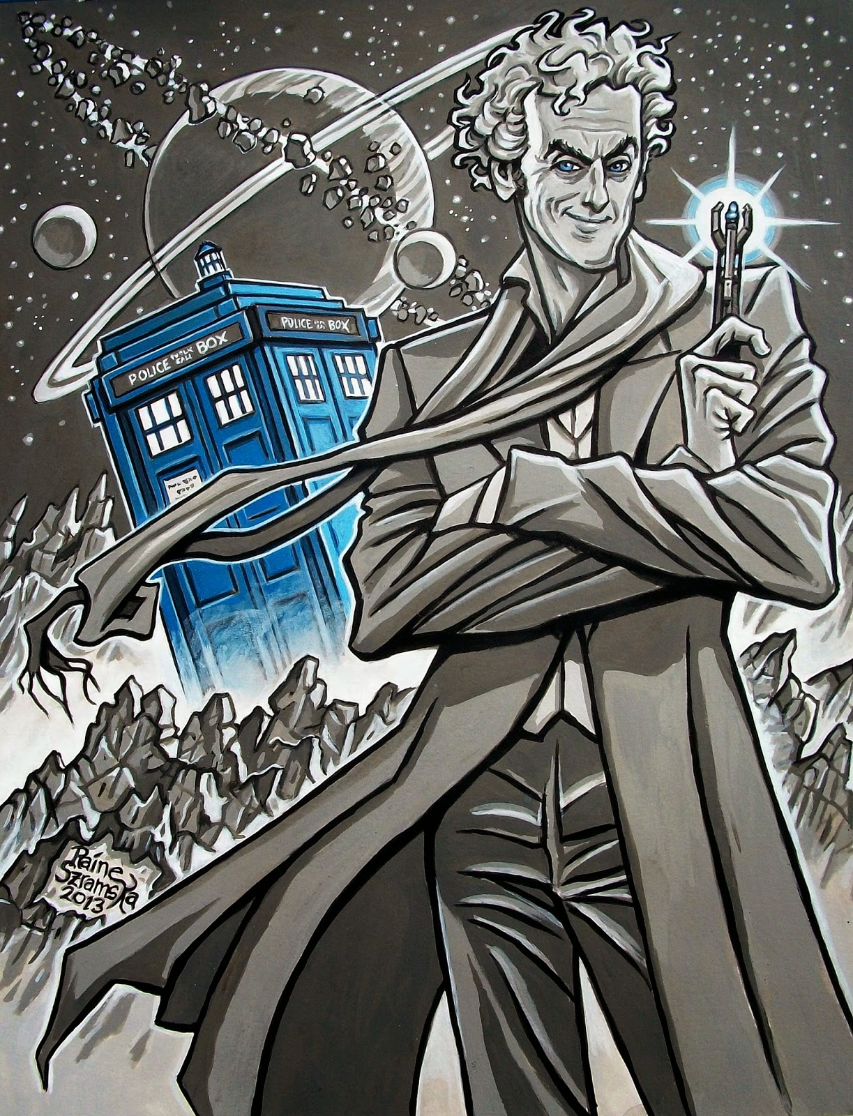 1223x1600 The Watcher Tree The Doctor Sketches All - Dr Who Drawings