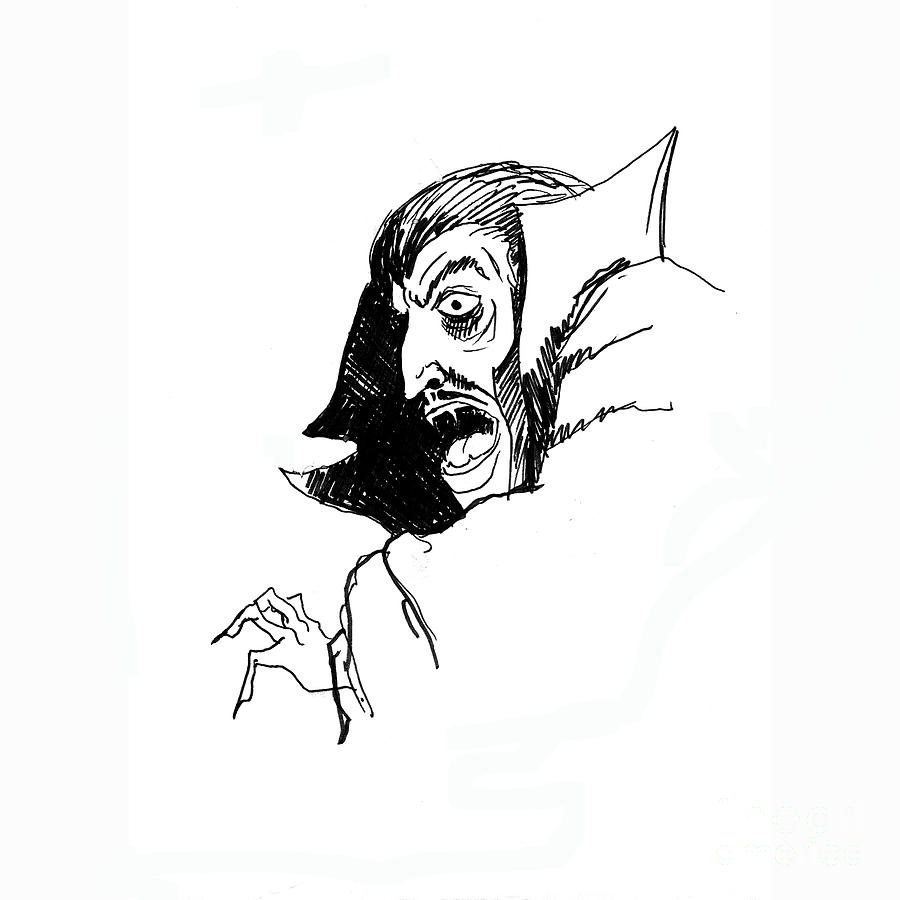 900x900 Dracula Drawing - Dracula Drawing