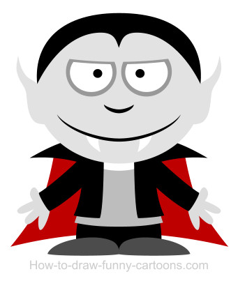 341x403 Drawing A Dracula Cartoon - Dracula Drawing