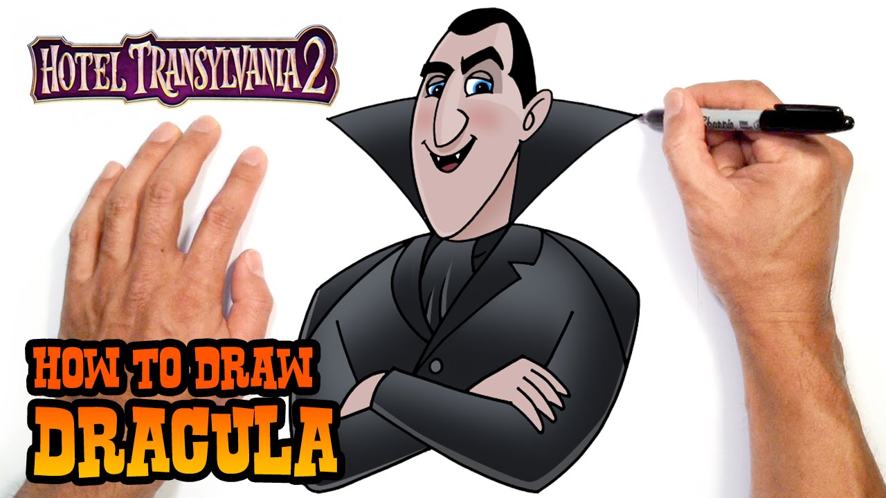 1280x720 How To Draw Dracula Hotel Transylvania - Dracula Drawing