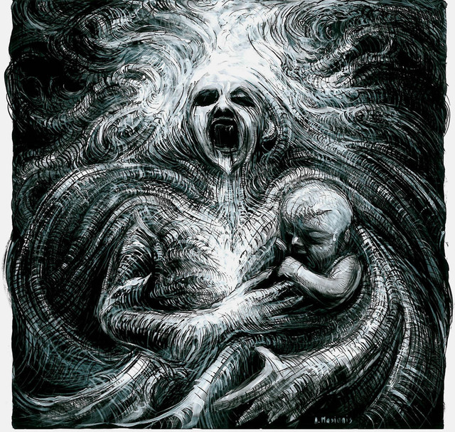 640x607 Masianis Andrzej Artwork Dracula Ilustrations Original Drawing - Dracula Drawing