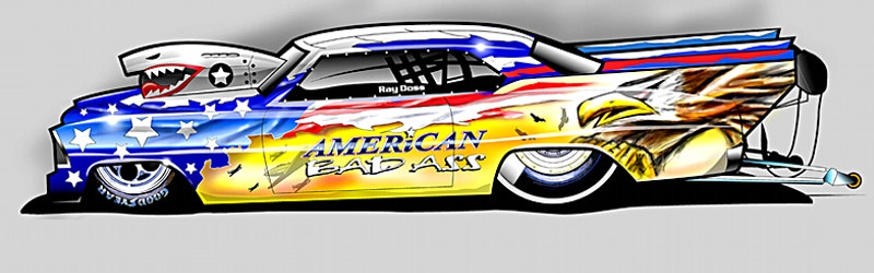 Pro Mod Drag Car Drawings