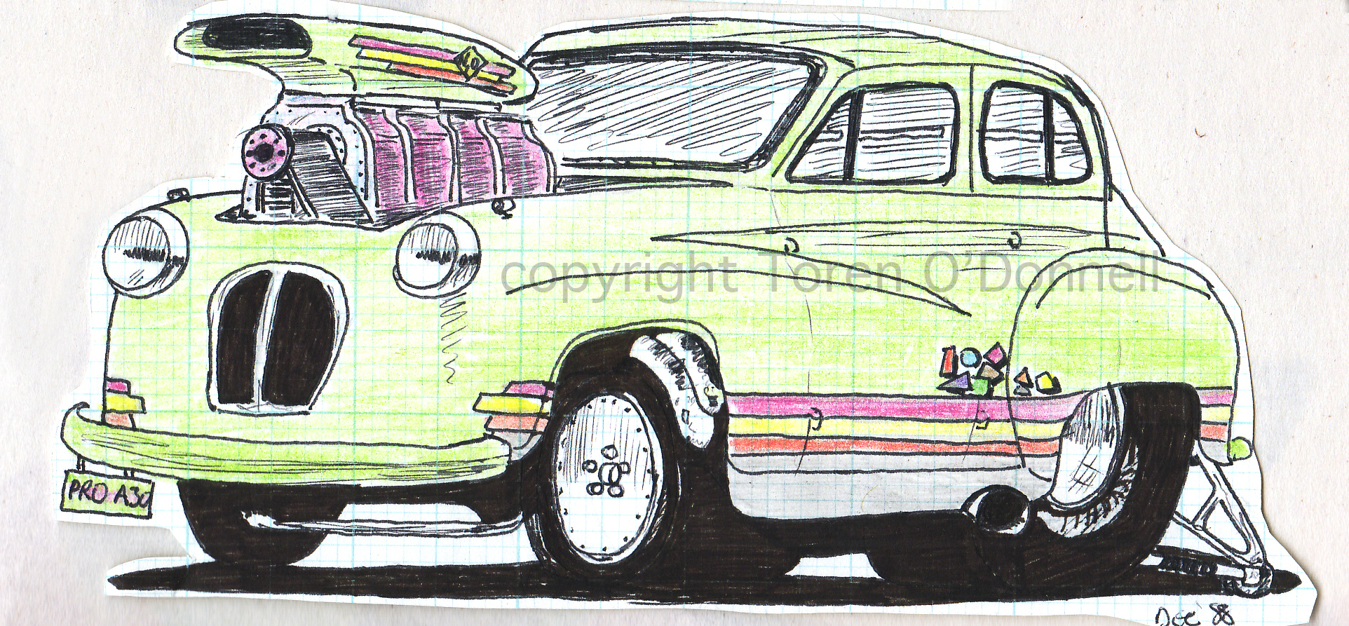 1924x893 down memory lane car drawings as a teenager toren's art blog ...