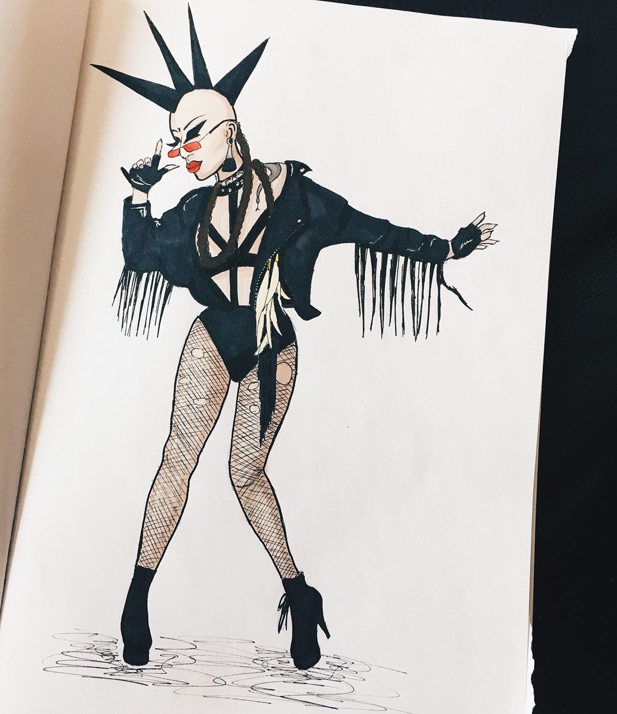 1200x1388 Illustrations - Drag Drawing