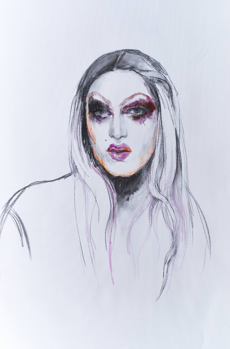 770x1170 joseph ohlert as a drag queen drawing - Drag Drawing