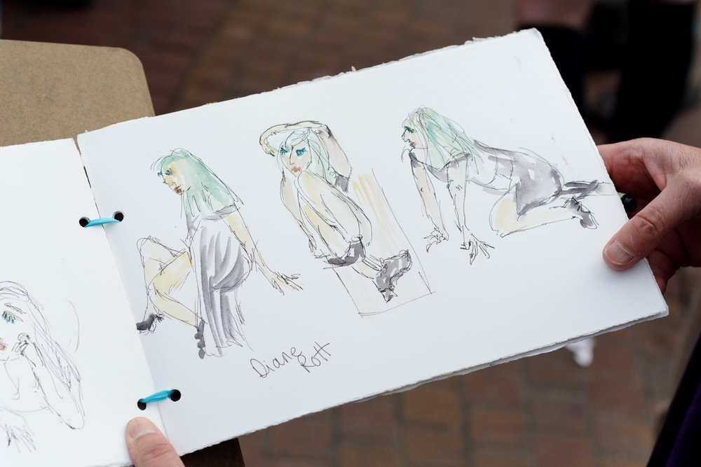 1000x667 draw a drag queen tropical contemporary - Drag Drawing