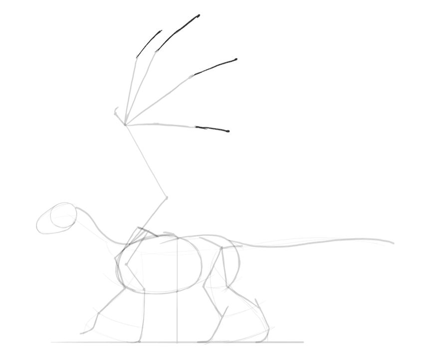 850x727 How To Draw A Dragon Step - Dragon Anatomy Drawing