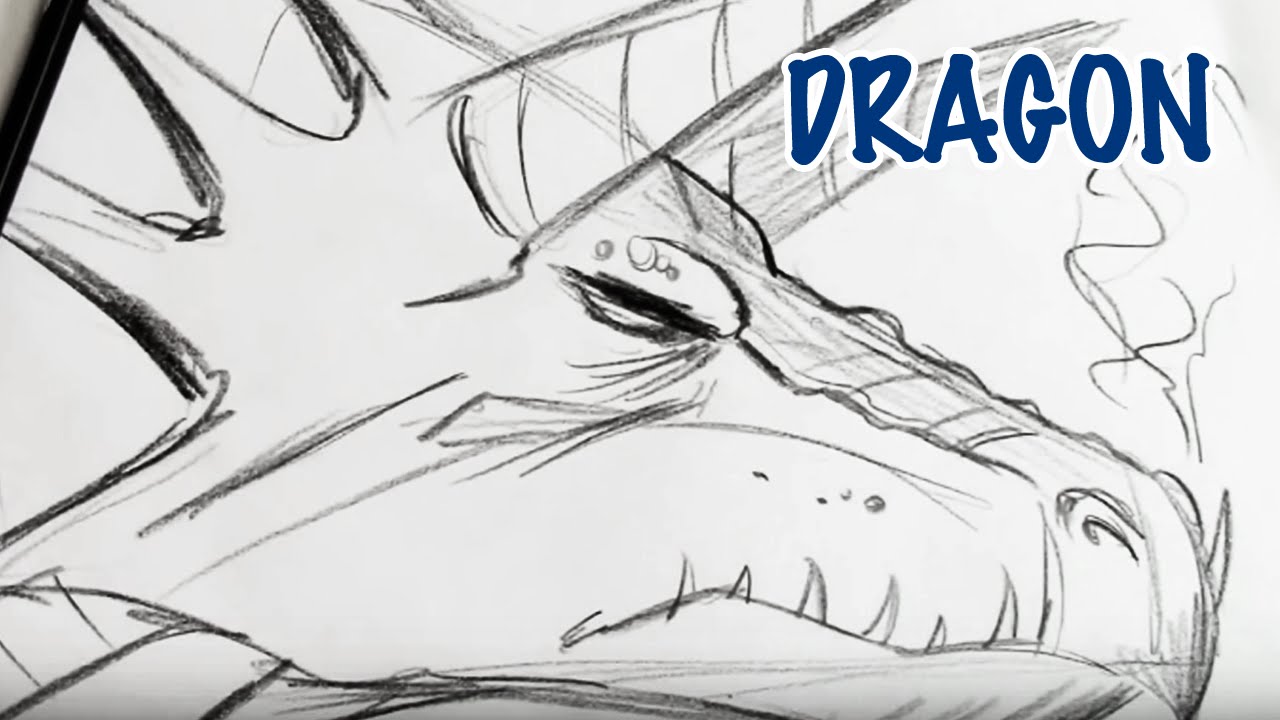1280x720 How To Draw A Dragon - Dragon Anime Drawing