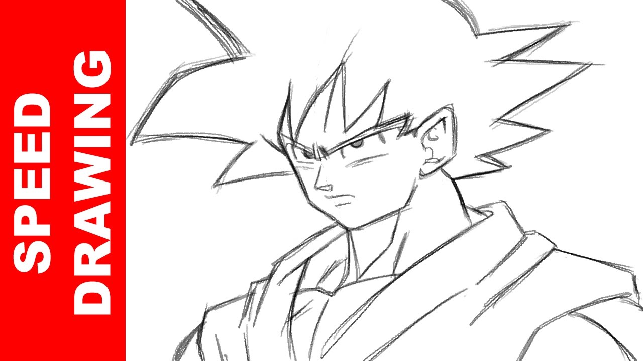 1280x720 How To Draw Goku Dragon Ball Super - Dragon Ball Drawing