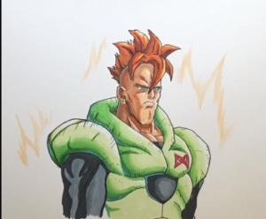 300x248 how to draw android from dragon ball z how to draw dragon ball z - Dragon Ball Drawing