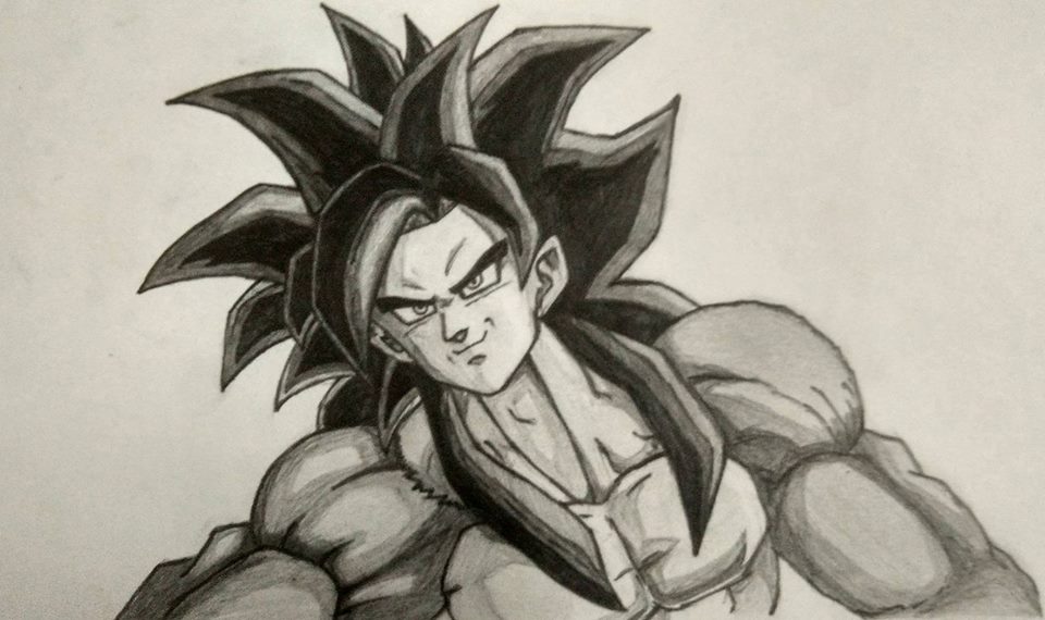 960x570 My Sketch Of Goku From Dragon Ball Gt Please Follow Me - Dragon Ball Gt Drawings