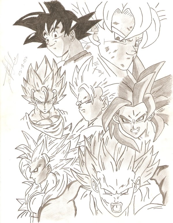 600x776 Cufasemacc Dragon Ball Gt Goku - Dragon Ball Gt Drawings
