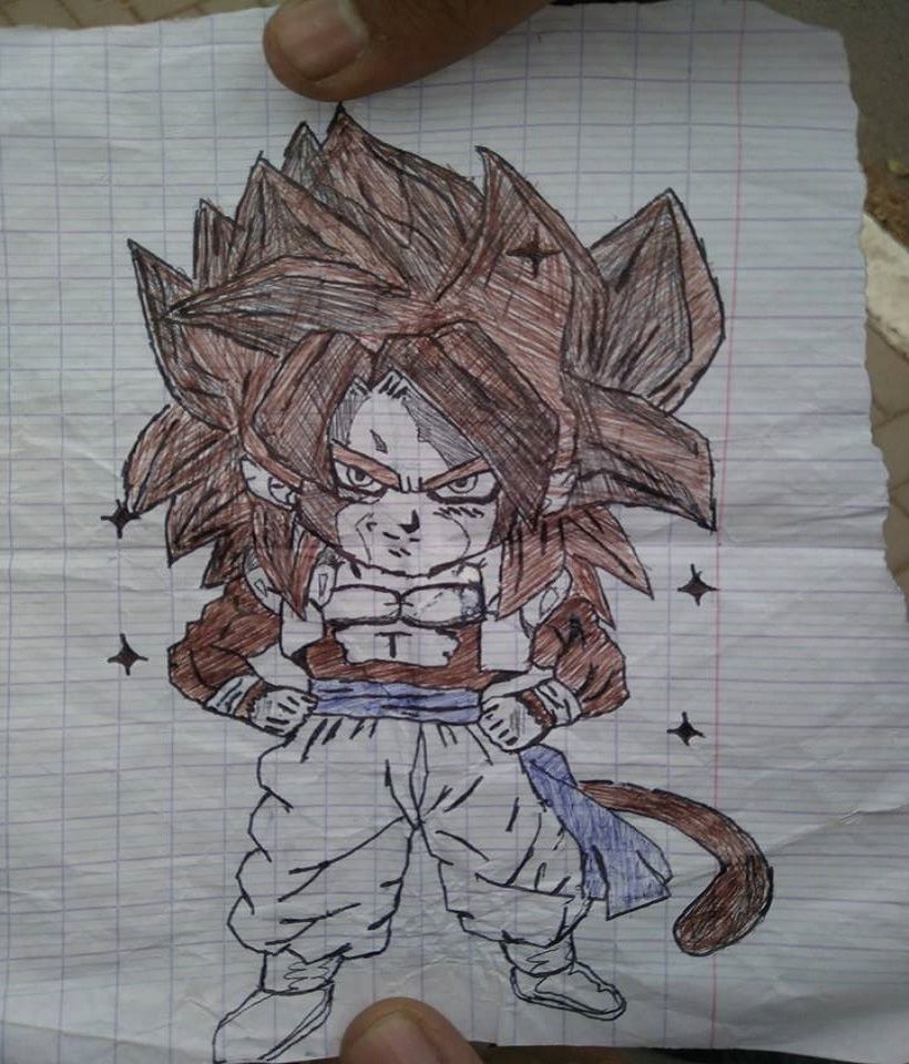 820x960 Dragon Ball Gt Goku Character Drawing - Dragon Ball Gt Drawings