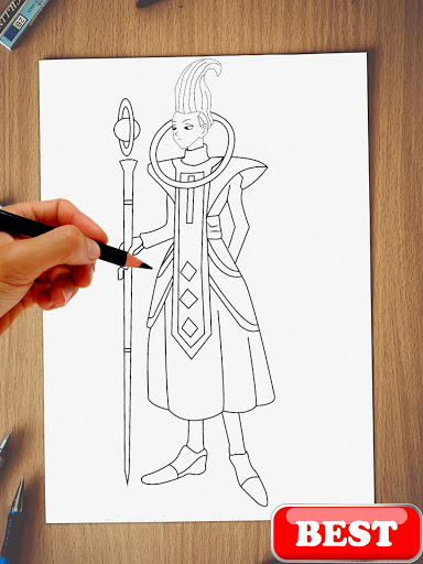 384x512 drawing dragonball super saiyan god apk - Dragon Ball Super Drawing