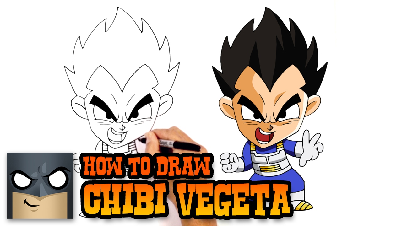 1280x720 how to draw vegeta dragon ball z - Dragon Ball Z Cartoon Drawing