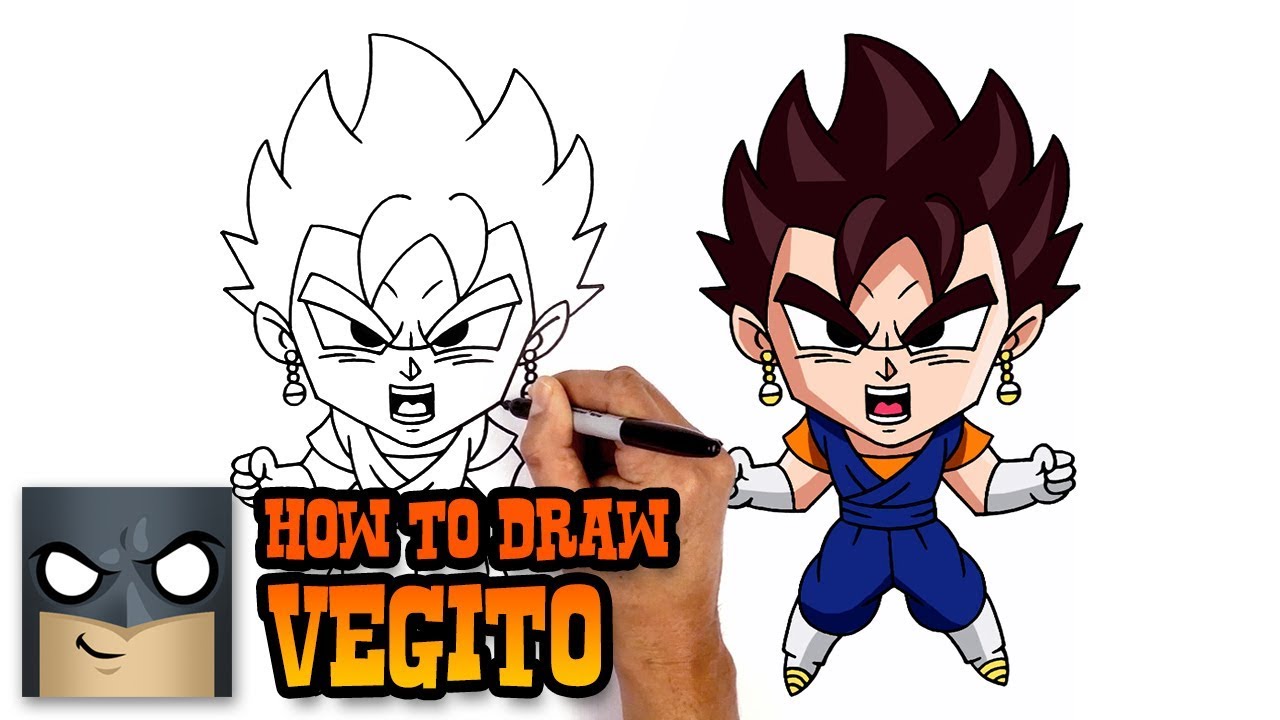 1280x720 how to draw vegito dragon ball z - Dragon Ball Z Cartoon Drawing