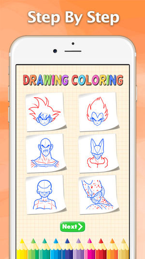 300x533 how to draw for dragon ball z drawing and coloring on the app store - Dragon Ball Z Drawing Games
