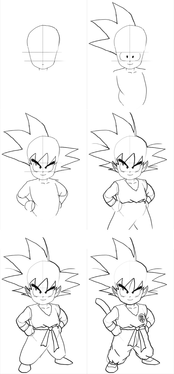 700x1500 How To Draw Dragon Ball Z - Dragon Ball Z Drawing Pictures