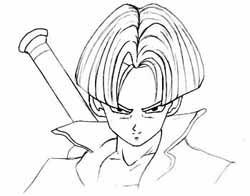 250x196 How To Draw Trunks - Dragon Ball Z Drawing Pictures