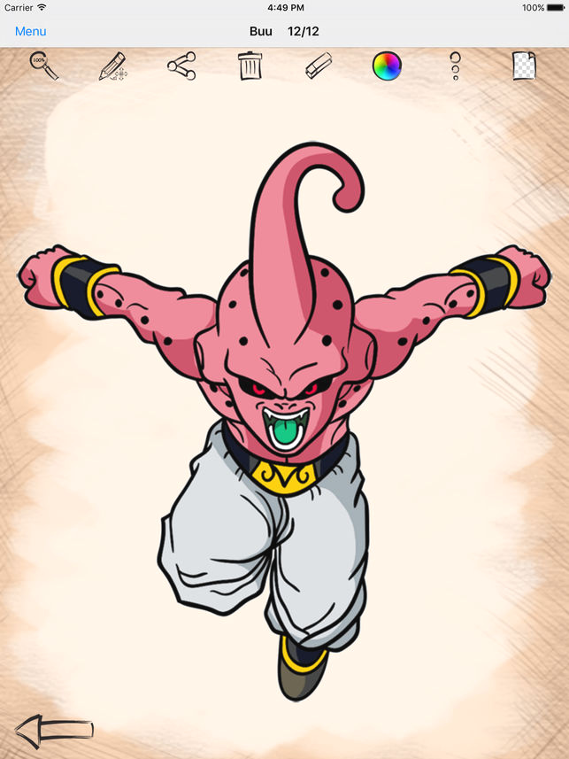 643x857 How To Draw Goku Very Easy Drawing For Dragon Ball Z On The App - Dragon Ball Z Easy Drawing