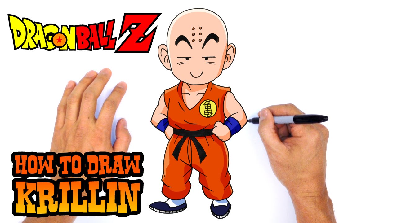 1280x720 How To Draw Krillin Dragon Ball Z - Dragon Ball Z Easy Drawing