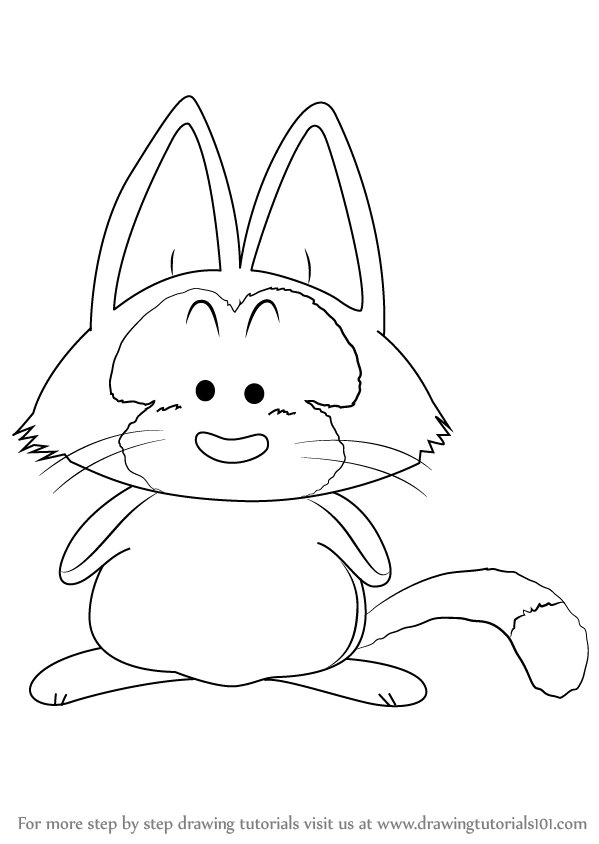 599x844 Learn How To Draw Puar From Dragon Ball Z - Dragon Ball Z Easy Drawing