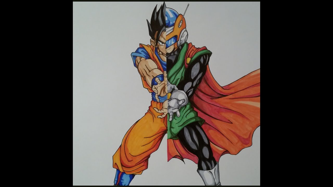 1280x720 drawing gohan saiyaman dragon ball z tolgart - Dragon Ball Z Gohan Drawing