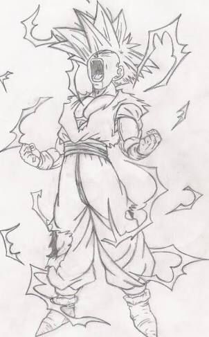 302x487 Gohan Sketch Teen Gohan Pics - Dragon Ball Z Gohan Drawing