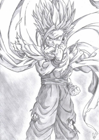 318x450 Gohan - Dragon Ball Z Gohan Drawing