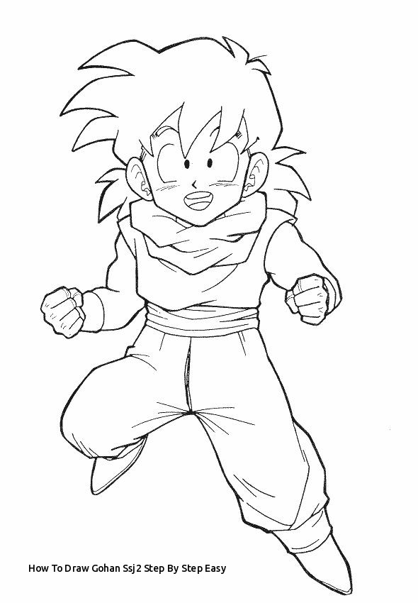 590x850 How To Draw Gohan Step - Dragon Ball Z Gohan Drawing