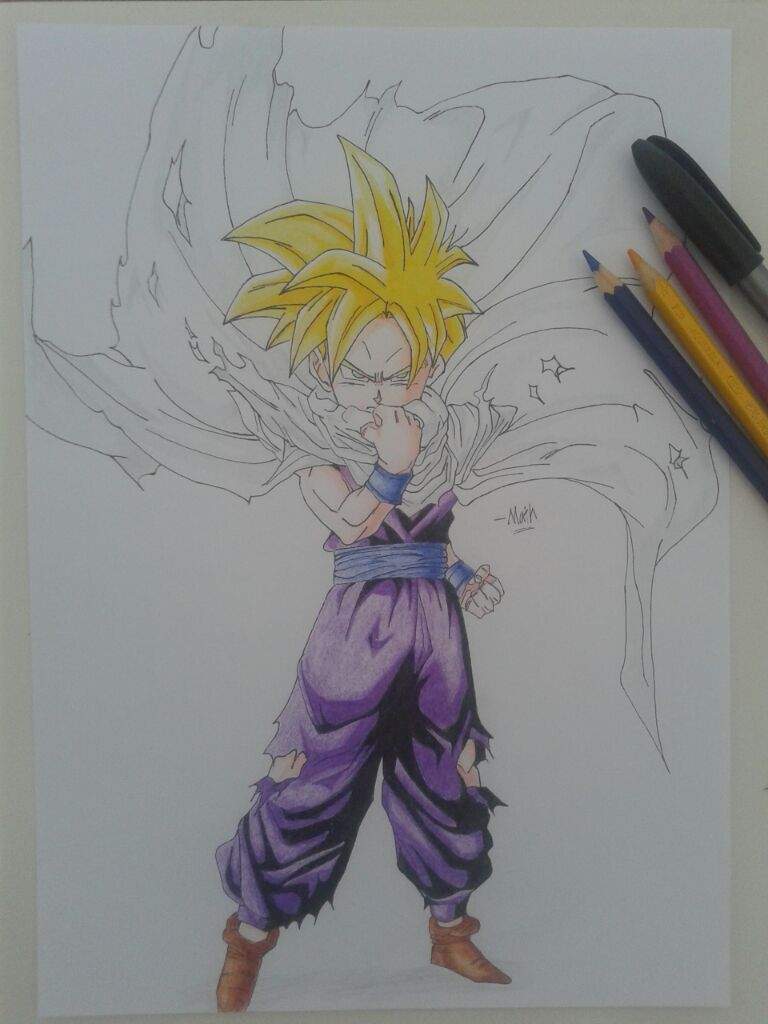 768x1024 Teen Gohan Ssj - Dragon Ball Z Gohan Drawing
