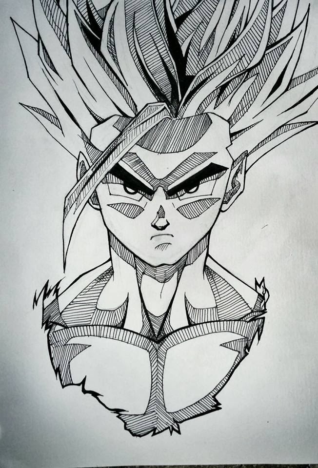 Dragon Ball Z Gohan Drawing at PaintingValley.com | Explore collection